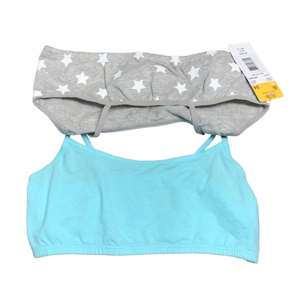 FRUIT OF THE LOOM GIRLS 2 PK COTTON CROP STAGE 1, BEGINNER BRAS size 34 - Picture 5 of 12